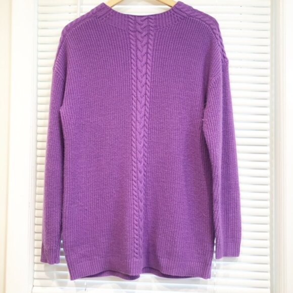 Talbots Cable Knit Crew Neck Sweater Size M Pre-Owned - Picture 1 of 16